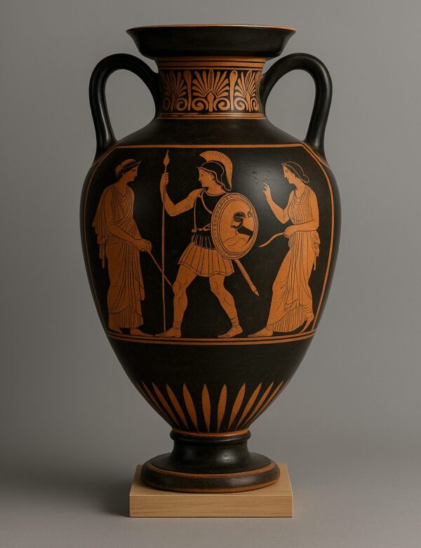 Ánfora Ática - Figuras Rojas